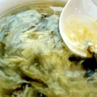 海の香りの韓国風卵スープ